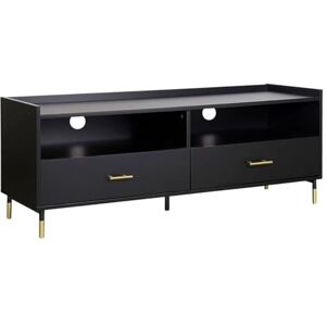 ATMOSPHERA CREATEUR D'INTERIEUR Porta TV Tedy a 2 Ante in Metallo Nero 47x120cm ATMOSPHERA CREATEUR D'INTERIEUR Porta TV Tedy a 2 Ante in Metallo Nero 47x120cm