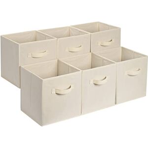 Contenitore di stoccaggio Amazon Basics - Beige - Confezione da 6 Contenitore di stoccaggio Amazon Basics - Beige - Confezione da 6