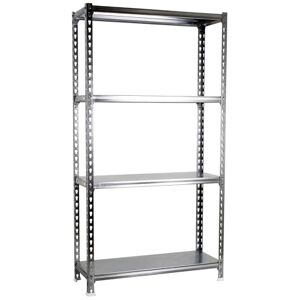 Simon Rack Scaffale Metallo Garage e 4 Ripiani, Capacità di Carico 180 kg e Punto di Flessione, 1500x800x400 mm, Metallo, Scaffalatura per Garage, Zincato Simonclick Simon Rack Scaffale Metallo Garage e 4 Ripiani, Capacità di Carico 180 kg e Punto di Flessione, 1500x800x400 mm, Metallo, Scaffalatura per Garage, Zincato Simonclick
