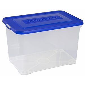 Curver ALLIBERT 226286 Handy Box Coperchio ▒ Click Trasparente plastica, Plastica, Bleu Laser, 60 x 40 x 39 cm Curver ALLIBERT 226286 Handy Box Coperchio ▒ Click Trasparente plastica, Plastica, Bleu Laser, 60 x 40 x 39 cm
