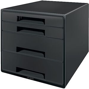 Leitz Recycle Cassettiera in Formato A4 con 4 Cassetti, Riciclabile al 100%, Certificata Blue Angel, Nero Leitz Recycle Cassettiera in Formato A4 con 4 Cassetti, Riciclabile al 100%, Certificata Blue Angel, Nero