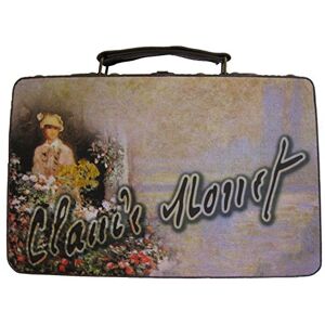 Kleiber Scatola Valigia Monet Fiori Piccola Valigia, Portaoggetti, Legno, Marrone, 30 X 11, 5 x 18 cm Kleiber Scatola Valigia Monet Fiori Piccola Valigia, Portaoggetti, Legno, Marrone, 30 X 11, 5 x 18 cm