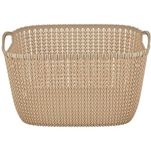 Curver Cesta Knit Rectangular L ~19L, Composto da, Arena, 19 L Curver Cesta Knit Rectangular L ~19L, Composto da, Arena, 19 L