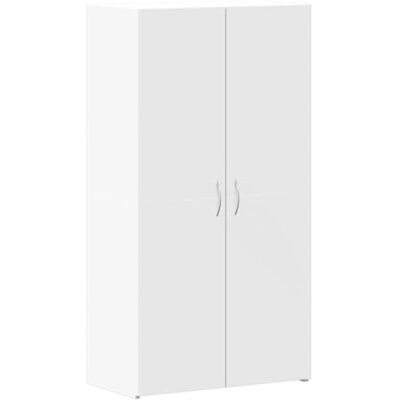 vidaXL Schedario Bianco 60x32x115 cm in Legno Multistrato vidaXL Schedario Bianco 60x32x115 cm in Legno Multistrato