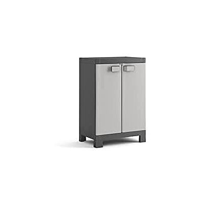Keter Logico Basso 2 Ripiani Regolabili 65X45X97H Grigio Keter Logico Basso 2 Ripiani Regolabili 65X45X97H Grigio