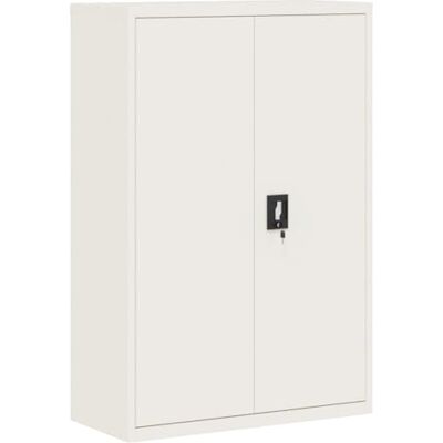 vidaXL Armadio Classificatore Bianco 90x40x140 cm in Acciaio vidaXL Armadio Classificatore Bianco 90x40x140 cm in Acciaio