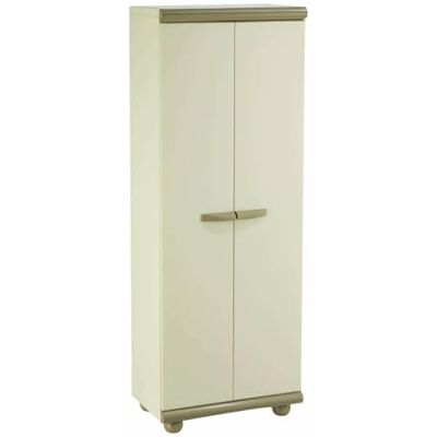 Gardiun Armadio da giardino in resina Nebrasca 62,5 x 39 x 75 cm beige 2 ante Gardiun Armadio da giardino in resina Nebrasca 62,5 x 39 x 75 cm beige 2 ante