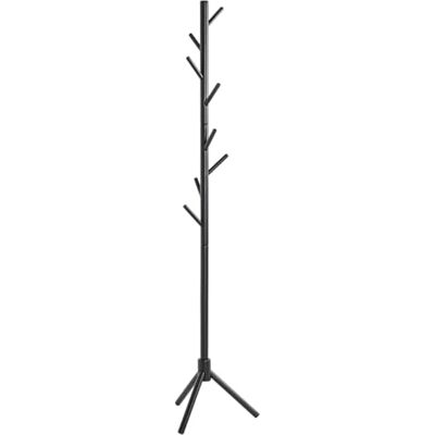 HAKU Appendiabiti da terra nero, Legno massello Appendiabiti da terra Dim. A 174 cm x Ø 43 cm, Stile Classico HAKU Appendiabiti da terra nero, Legno massello Appendiabiti da terra Dim. A 174 cm x Ø 43 cm, Stile Classico
