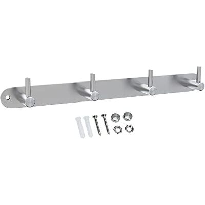 INTIRILIFE Appendiabiti in Acciaio Inox Modell B 4 Gancio Appendiabiti da Parete attaccapanni da Muro in 5 Diversi Modelli INTIRILIFE Appendiabiti in Acciaio Inox Modell B 4 Gancio Appendiabiti da Parete attaccapanni da Muro in 5 Diversi Modelli