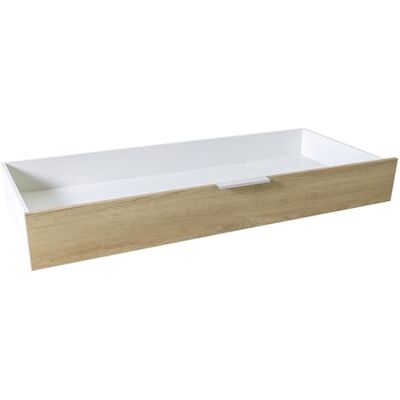 Composad Cassettone per Letto della Linea MACCHIATO TEEN, Cassetto Contenitore Letto LTB405, (LxAxP): 136,8x18,7x59,9 cm, Colore Rovere chiaro, Made In Italy Composad Cassettone per Letto della Linea MACCHIATO TEEN, Cassetto Contenitore Letto LTB405, (LxAxP): 136,8x18,7x59,9 cm, Colore Rovere chiaro, Made In Italy