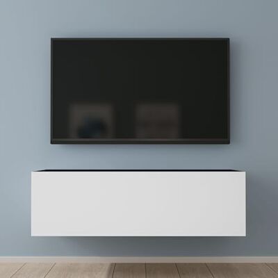 Mai & Mai Mobile TV 100x40,2x30cm, Antracite opaco+Bianco opaco Mobile TV per Televisore, Armadietto per TV Basso Soft-close con Ante per Soggiorno, Camera da Letto Fernsehschrank02 Mai & Mai Mobile TV 100x40,2x30cm, Antracite opaco+Bianco opaco Mobile TV per Televisore, Armadietto per TV Basso Soft-close con Ante per Soggiorno, Camera da Letto Fernsehschrank02