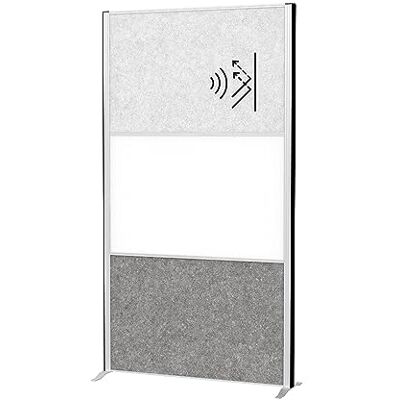 MAUL Parete divisoria connecto argento con pannelli multifunzione MAUL Parete divisoria connecto argento con pannelli multifunzione