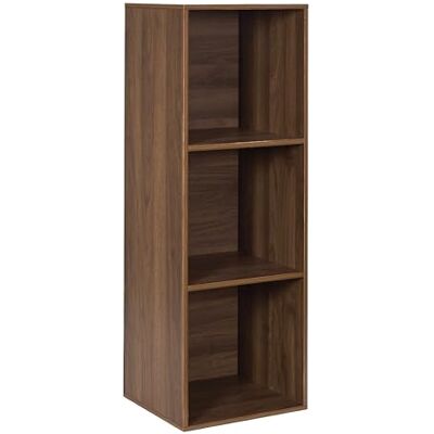 HOME DECO FACTORY Scaffale di Stoccaggio Modulabile 3 Scomparti Tiffany in Legno MDF Ideale per Piccoli Spazi Perfetto per Libri e Oggetti Decorativi Marrone 34x97,8x31,8 cm HOME DECO FACTORY Scaffale di Stoccaggio Modulabile 3 Scomparti Tiffany in Legno MDF Ideale per Piccoli Spazi Perfetto per Libri e Oggetti Decorativi Marrone 34x97,8x31,8 cm