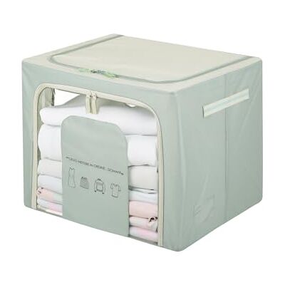 KASANOVA Scatola armadio 50x40x40 cm doppia cerniera e scritta verde KASANOVA Scatola armadio 50x40x40 cm doppia cerniera e scritta verde