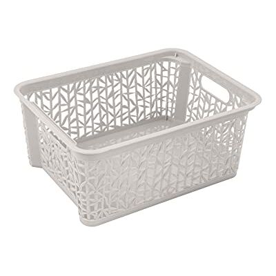 BranQ Home essential Cesto portaoggetti universale, multifunzionale, in plastica senza BPA, misura M, 5,4 l, 1 pezzo, colore: Crema BranQ Home essential Cesto portaoggetti universale, multifunzionale, in plastica senza BPA, misura M, 5,4 l, 1 pezzo, colore: Crema