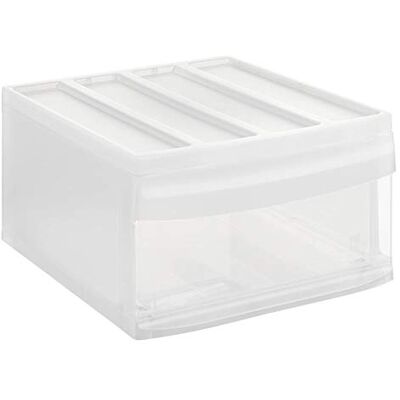 Rotho Systemix Cassettiera 1 cassetto, Plastica (PP) senza BPA, trasparente, L (39,5 x 34,0 x 20,3 cm) Rotho Systemix Cassettiera 1 cassetto, Plastica (PP) senza BPA, trasparente, L (39,5 x 34,0 x 20,3 cm)