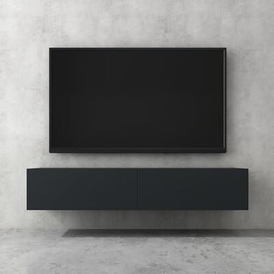 doporro Mobile Porta TV Sospeso 160 cm con 2 Ante per Soggiorno Finitura Antracite Opaco, Installazione Sospesa a Parete, Struttura a 2 Ante, Madia Consolle per Salotto, Arredo Salvaspazio doporro Mobile Porta TV Sospeso 160 cm con 2 Ante per Soggiorno Finitura Antracite Opaco, Installazione Sospesa a Parete, Struttura a 2 Ante, Madia Consolle per Salotto, Arredo Salvaspazio