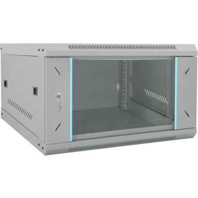 vidaXL Armadietto di rete Grigio 53 x 60 x 30 cm Acciaio vidaXL Armadietto di rete Grigio 53 x 60 x 30 cm Acciaio