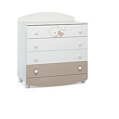 Foppapedretti Dolcecuore Cassettiera, 91 x 50 x 100 cm, 48 Kg, Bianco/Beige Foppapedretti Dolcecuore Cassettiera, 91 x 50 x 100 cm, 48 Kg, Bianco/Beige
