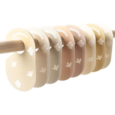 3 Sprouts Divisori Armadio Neonato, Set da 8, Uccello 3 Sprouts Divisori Armadio Neonato, Set da 8, Uccello
