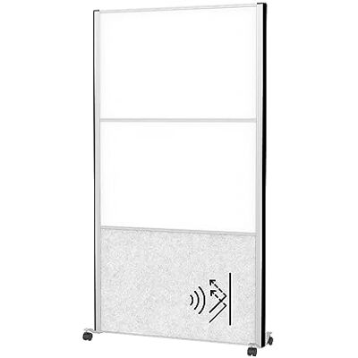 MAUL Parete divisoria connecto argento grigio chiaro con lavagna MAUL Parete divisoria connecto argento grigio chiaro con lavagna