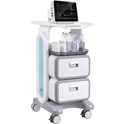 VEVOR Carrello da Laboratorio da 3 Ripiani, Carrello Portaoggetti Medico Mobile con 2 Cassetti 1 Vassoio, Carrello Servizio in Materiale ABS, con 4 Ruote per Laboratorio, Clinica, Ospedale, Salone VEVOR Carrello da Laboratorio da 3 Ripiani, Carrello Portaoggetti Medico Mobile con 2 Cassetti 1 Vassoio, Carrello Servizio in Materiale ABS, con 4 Ruote per Laboratorio, Clinica, Ospedale, Salone