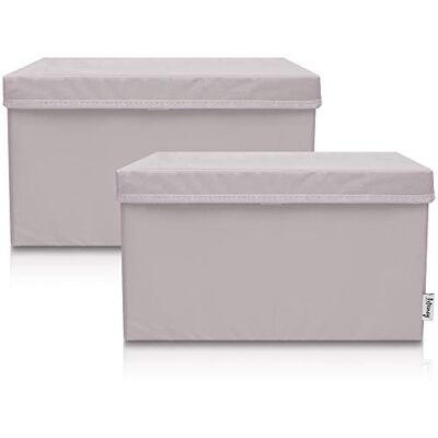 Lifeney Scatola di Archiviazione 2 Pezzi con Coperchio - Cameretta Bambini Lifeney Scatola di Archiviazione 2 Pezzi con Coperchio - Cameretta Bambini