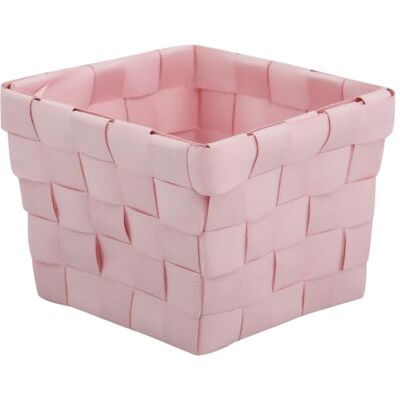 MSV Cesto portaoggetti 10x10x7,5 cm Rosa Pastello MSV Cesto portaoggetti 10x10x7,5 cm Rosa Pastello