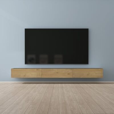 Mai & Mai Mobile TV 300x40,2x30cm, Antracite opaco+Marrone chiaro Mobile TV per Televisore, Armadietto per TV Basso Soft-close con Ante per Soggiorno, Camera da Letto Fernsehschrank02 Mai & Mai Mobile TV 300x40,2x30cm, Antracite opaco+Marrone chiaro Mobile TV per Televisore, Armadietto per TV Basso Soft-close con Ante per Soggiorno, Camera da Letto Fernsehschrank02