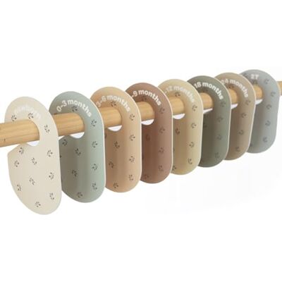 3 Sprouts Divisori Armadio Neonato, Set da 8, Mirtillo 3 Sprouts Divisori Armadio Neonato, Set da 8, Mirtillo