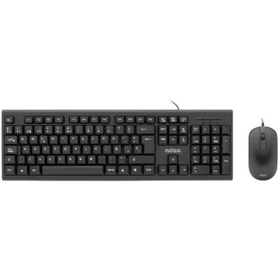 Nilox Modello - Combo Tastiera e Mouse USB Nilox Modello - Combo Tastiera e Mouse USB