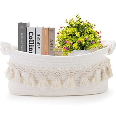 Followarm Piccolo cestino per regali vuoto, cestino intrecciato per riporre carta igienica carino cestino regalo decorativo vuoto da riempire cestino Halloween per mensole Boho camera da letto nursery Followarm Piccolo cestino per regali vuoto, cestino intrecciato per riporre carta igienica carino cestino regalo decorativo vuoto da riempire cestino Halloween per mensole Boho camera da letto nursery