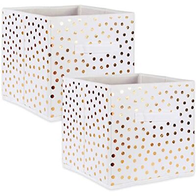 Contenitore Pieghabile a Pois DII - Set Piccolo - 13x13x13 Contenitore Pieghabile a Pois DII - Set Piccolo - 13x13x13