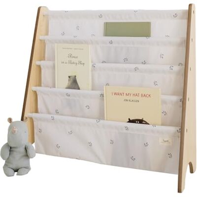 3 Sprouts , Libreria Frontale Montessoriana per Bambini, Ideale per Organizzare e Contenere Libri, Scaffale Libreria Decorata con Blueberry Avorio, 61x63x25 cm 3 Sprouts , Libreria Frontale Montessoriana per Bambini, Ideale per Organizzare e Contenere Libri, Scaffale Libreria Decorata con Blueberry Avorio, 61x63x25 cm