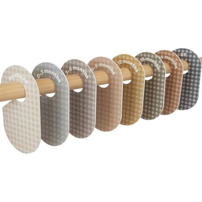 3 Sprouts Divisori Armadio Neonato, Set da 8, Gingham 3 Sprouts Divisori Armadio Neonato, Set da 8, Gingham