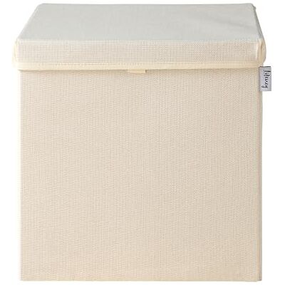 Lifeney Scatola di stoccaggio - 33x33x33cm - Beige - Scatola di stoccaggio Lifeney Scatola di stoccaggio - 33x33x33cm - Beige - Scatola di stoccaggio