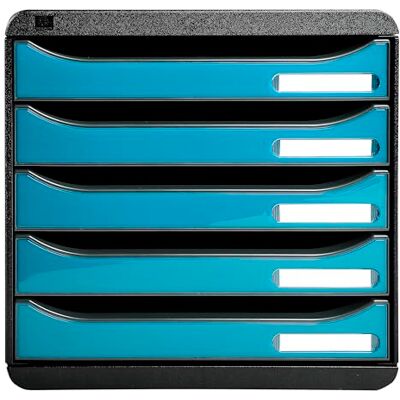 Exacompta Cassettiera BIG-BOX PLUS IDERAMA, 5 cassetti aperti per formato fino a 24x32cm, Dimensioni (LxAxP) 27.8x27.1x34.7cm Exacompta Cassettiera BIG-BOX PLUS IDERAMA, 5 cassetti aperti per formato fino a 24x32cm, Dimensioni (LxAxP) 27.8x27.1x34.7cm