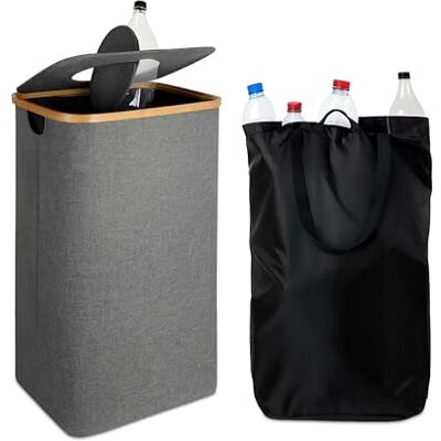 Relaxdays - 4052025863418 - 100 L - contenitore riciclo bottiglie Relaxdays - 4052025863418 - 100 L - contenitore riciclo bottiglie