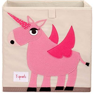 3 Sprouts , Contenitore Portaoggetti, Portagiochi per Bambini, Ideale per Contenere Oggetti e Giochi, Decorato con Unicorno, Compatibile con Scaffali, 33x33x33 cm 3 Sprouts , Contenitore Portaoggetti, Portagiochi per Bambini, Ideale per Contenere Oggetti e Giochi, Decorato con Unicorno, Compatibile con Scaffali, 33x33x33 cm
