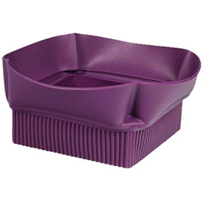 silikomart Lily 04 Cestino Multiuso in Silicone, Colore Viola, Misure 240 x 240 mm h100 mm, Made in Italy silikomart Lily 04 Cestino Multiuso in Silicone, Colore Viola, Misure 240 x 240 mm h100 mm, Made in Italy