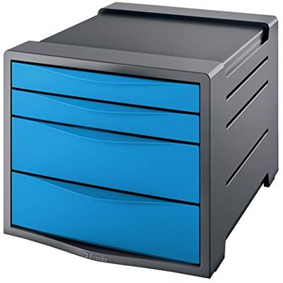 Esselte VIVIDA Cassettiera 4 cassetti Blu VIVIDA Esselte VIVIDA Cassettiera 4 cassetti Blu VIVIDA