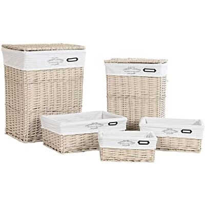 DKD Home Decor Set di cestini, Standard DKD Home Decor Set di cestini, Standard