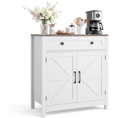 VEVOR Credenza da Cucina con Cassetti, Armadietto Organizzatore da Salotto, Mobiletto Portaoggetti da 75 x 37,5 x 80 cm Mobiletto Buffet in Truciolato e MDF, per Soggiorno, Ingresso, Cucina VEVOR Credenza da Cucina con Cassetti, Armadietto Organizzatore da Salotto, Mobiletto Portaoggetti da 75 x 37,5 x 80 cm Mobiletto Buffet in Truciolato e MDF, per Soggiorno, Ingresso, Cucina
