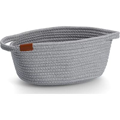 Zeller PRESENT SCHÖNER LEBEN. PRAKTISCH WOHNEN. Cestini portaoggetti, Cotone, Grigio, ca. 29 x 21 x 14,5 cm Zeller PRESENT SCHÖNER LEBEN. PRAKTISCH WOHNEN. Cestini portaoggetti, Cotone, Grigio, ca. 29 x 21 x 14,5 cm