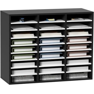 VEVOR Cassetto Mobiletto Portadocumenti max. 27 Scomparti Portadocumenti, Cassetto Portadocumenti in Legno Materiale MDF Organizzatore Nero per Documenti Carte Riviste File per Ufficio, Scuola VEVOR Cassetto Mobiletto Portadocumenti max. 27 Scomparti Portadocumenti, Cassetto Portadocumenti in Legno Materiale MDF Organizzatore Nero per Documenti Carte Riviste File per Ufficio, Scuola