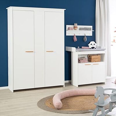roba Armadio 2,5 Ante, Bianco, 119 x 52 x 190 cm roba Armadio 2,5 Ante, Bianco, 119 x 52 x 190 cm
