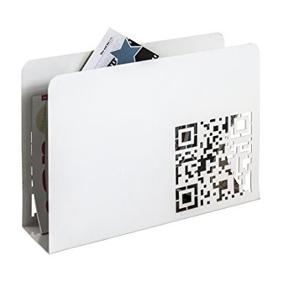 HAKU Portagiornali Bianco, Metallo Dim. L 35 cm x A 26 cm x P 10 cm, Stile Moderno HAKU Portagiornali Bianco, Metallo Dim. L 35 cm x A 26 cm x P 10 cm, Stile Moderno