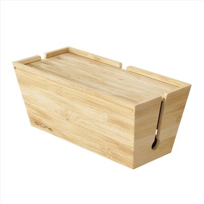 D-line Scatola Porta Cavi in Bambù Contenitore Naturale per Cavi e Prolunghe Organizzatore di Fili Ecologico con Coperchio Scorrevole Elegante Soluzione per Nascondere i Cavi D-line Scatola Porta Cavi in Bambù Contenitore Naturale per Cavi e Prolunghe Organizzatore di Fili Ecologico con Coperchio Scorrevole Elegante Soluzione per Nascondere i Cavi