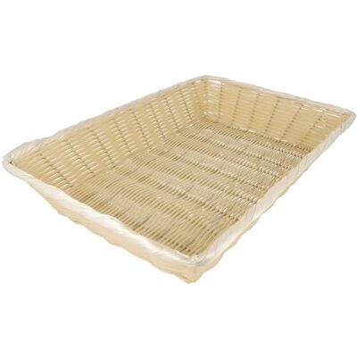 Garcia de Pou Cesti Rettangolari Imitazione Vimini 41X28,7X8 Cm Naturale Pp 12 Unità Garcia de Pou Cesti Rettangolari Imitazione Vimini 41X28,7X8 Cm Naturale Pp 12 Unità