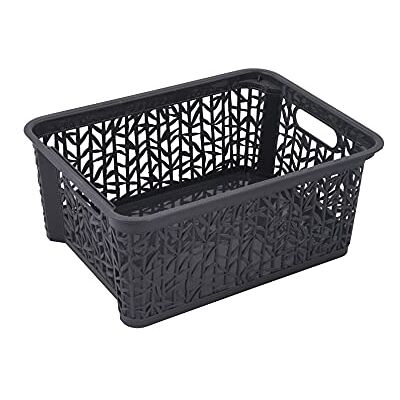 BranQ Home essential Cesto portaoggetti universale, multifunzionale, in plastica senza BPA, misura M, 5,4 l, 1 pezzo, colore: antracite BranQ Home essential Cesto portaoggetti universale, multifunzionale, in plastica senza BPA, misura M, 5,4 l, 1 pezzo, colore: antracite